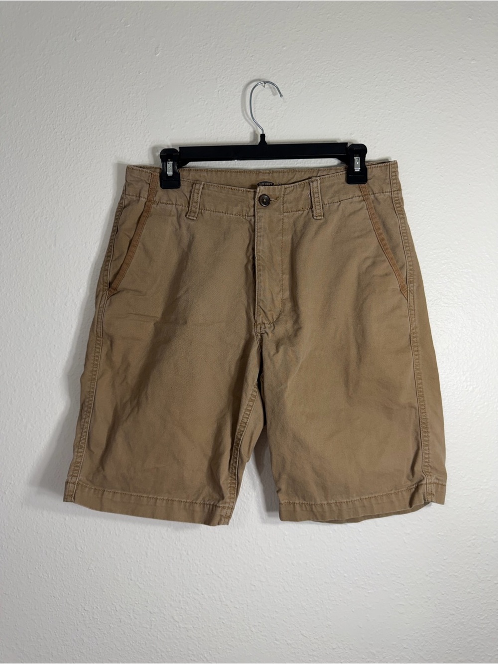 Old Navy Men's Tan Flat-Front Cotton Shorts